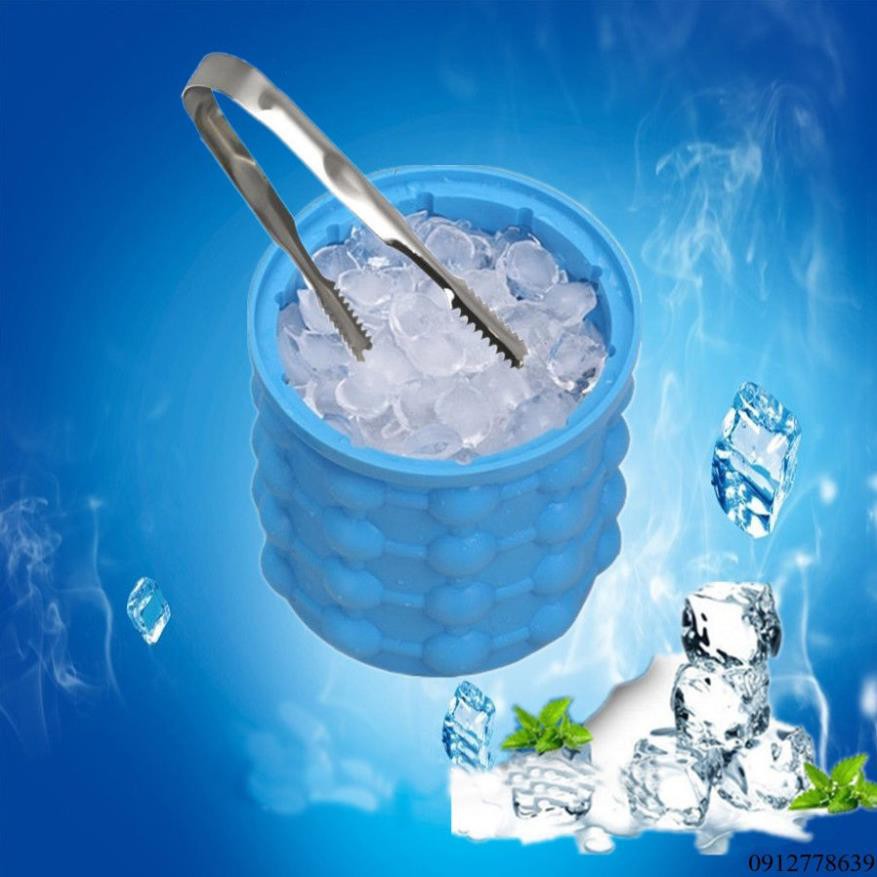 Cốc làm đá thông minh Ice Genie hộp làm đá thông minh cấu trúc 2 lớp tiết kiệm không gian Ice Cube Maker Chammart