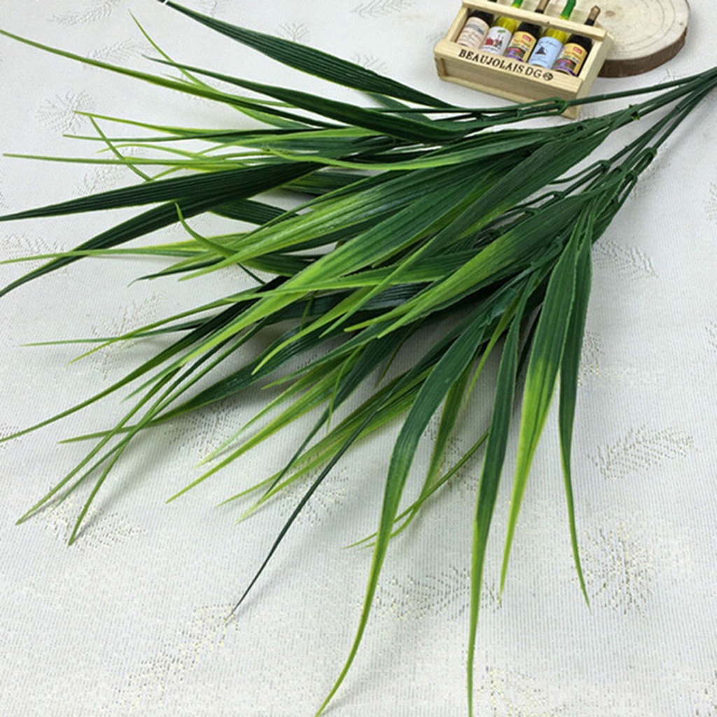 Cành cây nhân tạo 7 nhánh 56 lá bằng nhựa trông thực tế dùng cho trang trí sân vườn