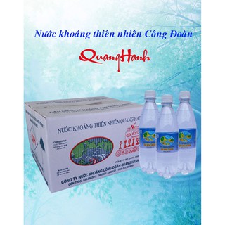Nước khoáng Quang Hanh 20 chai/thùng (nước khoáng thiên nhiên của Quảng Ninh, mặn, bổ sung gas) _ Haisanquangninhk4
