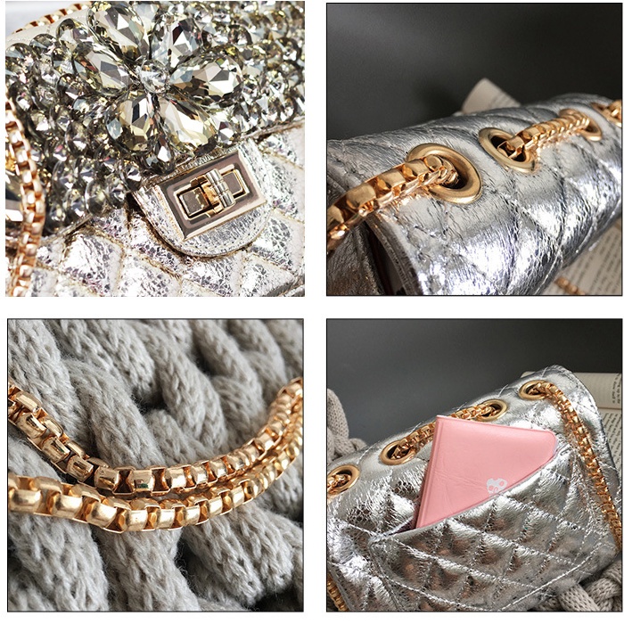 Túi Đeo Chéo Vai Họa Tiết Hình Thoi Mini Thời Trang Sành Điệu Bắt Mắt Cho Nữ