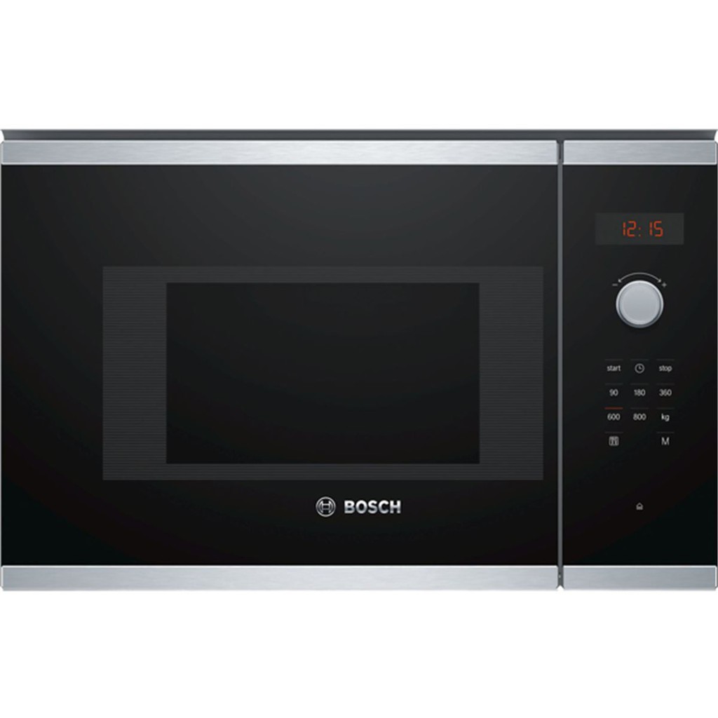 Lò Vi Sóng Bosch BFL523MS0B Series 4 Lò Vi Sóng Đĩa Quay, Bảng Điều Khiển Sắc Nét Dễ Sử Dụng