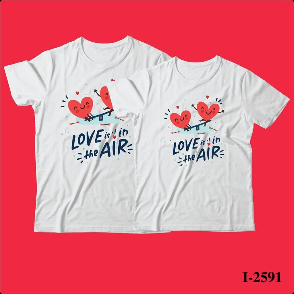 I-2591 Áo Đôi Tình Nhân Love It Giá Cực Hấp Dẫn - Áo Phông Thun Cotton Siêu Đẹp - Mẫu Áo Phông Bán Chạy