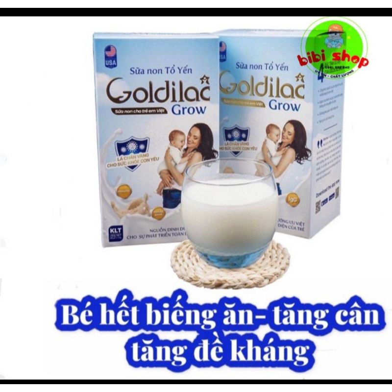 Sữa non tổ yến Goldilac Grow loại 28 gói *14gr