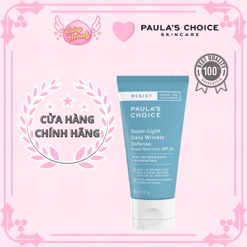 [PAULA'S CHOICE] Kem dưỡng ngày chống lão hóa Resist Super - Light Daily Wrinkle Defence Broad Spectrum SPF 30 (Mã 7760)