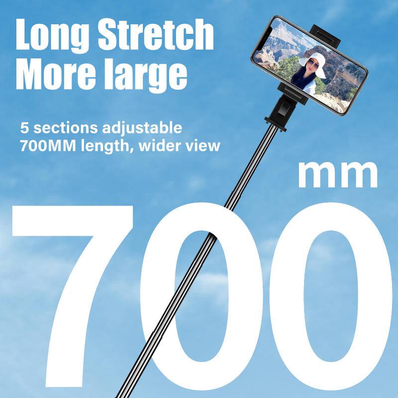 Gậy tự sướng DLLENCASE A039 bluetooth không dây có thể gập lại kèm điều khiển từ xa thích hợp cho Iphone Ios Android