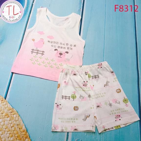 Thời Trang Trẻ Em -Đồ bộ đùi họa tiết thú cưng ngộ nghĩnh – Quần Áo Bé Trai - Bộ Bé Trai - Quần Áo Bé Gái - Bộ Bé