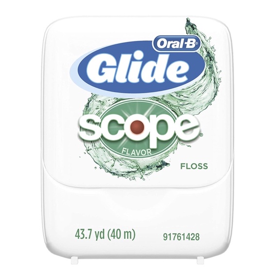 Set 6 hộp chỉ nha Glide Oral-B Dental Floss Scope Flavor 40m[Hàng Mỹ]