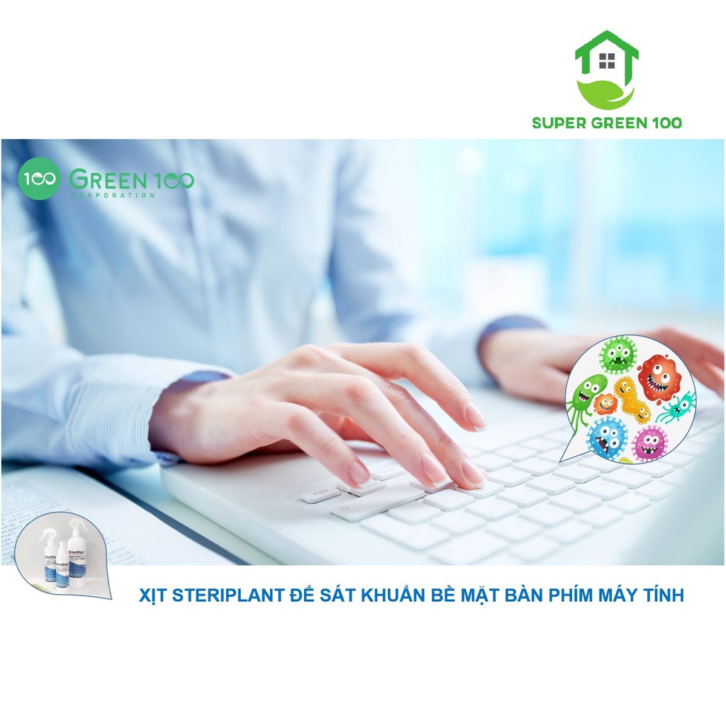 Nước Rửa Tay, Sát Khuẩn, Nhập Khẩu Thuỵ Sỹ SteriPlant | BigBuy360 - bigbuy360.vn