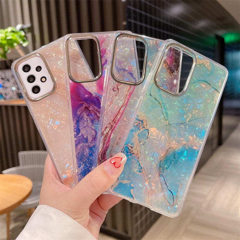 Ốp Điện Thoại TPU Silicone Họa Tiết Marble Cho Samsung A33 A53 A52s A73 A52 A32 Note 20 Ultra 5G