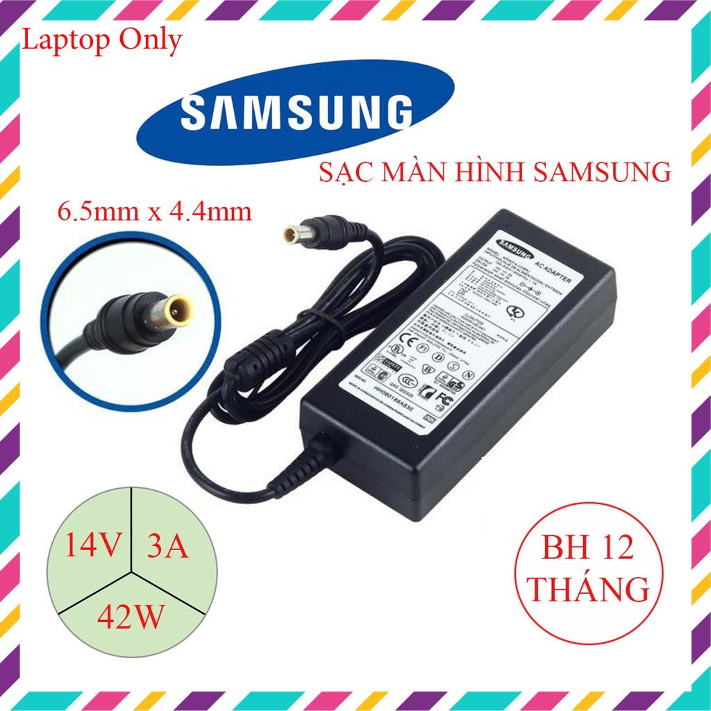 Sạc màn hình, laptop SAMSUNG 14V - 3A / 19V - 3.16A adapter màn hình SAMSUNG loại tốt