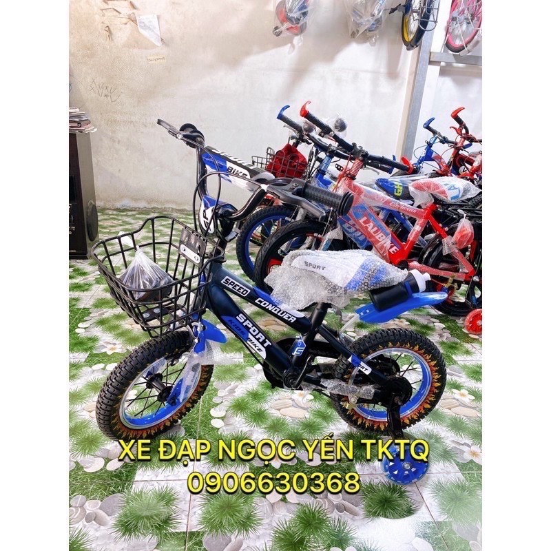 XE ĐẠP TRẺ EM 12IN-16IN-20IN CONQUER SPEED NIỀNG NHÔM HOT