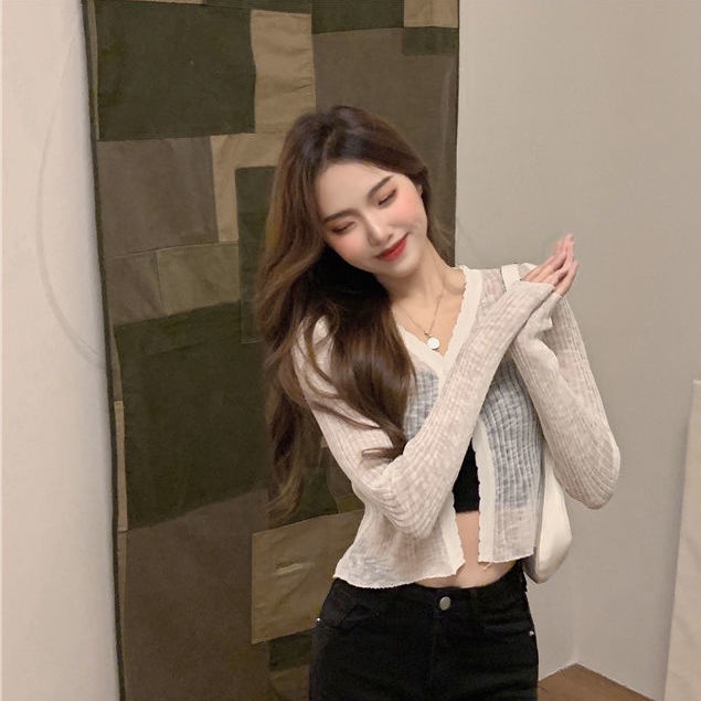 Summer Fashion Women's Summer Fashionable Summer Women's Cardigan Long Sleeve Sunscreen Sunscreen Thin Fabric 2021 | BigBuy360 - bigbuy360.vn
