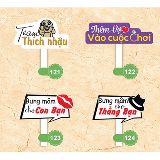 [Hashtag loại dày MS 121-140] Bảng hashtag chụp ảnh đám cưới