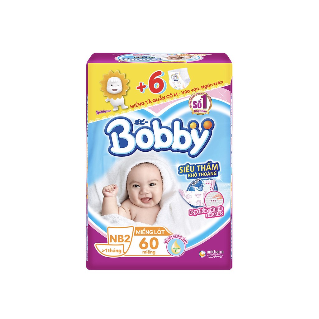 Miếng Lót Sơ Sinh BOBBY NEWBORN 1 / NEWBORN 2