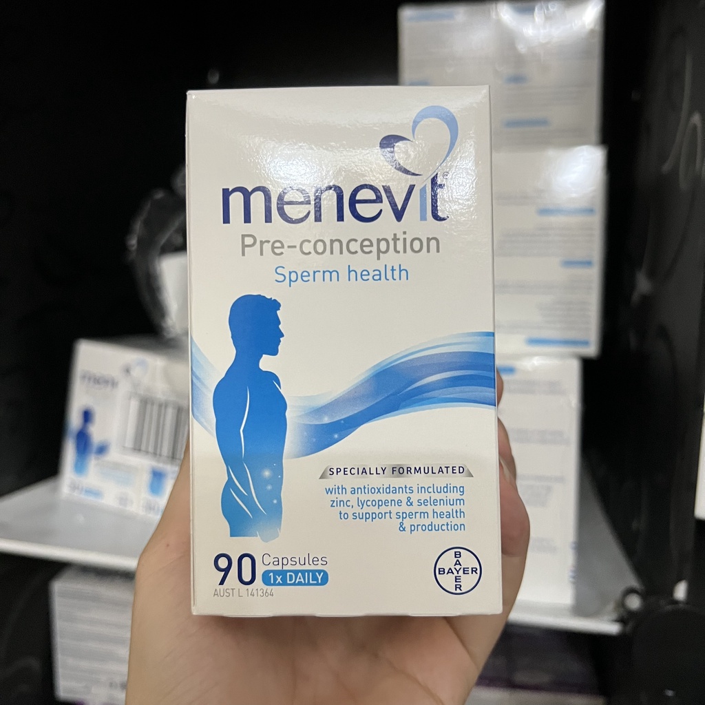 Viên Uống Menevit- Viamin Cho Nam Giới 30/90 Viên Của Úc,  Tăng Chất Lượng, Số Lượng Tinh Trùng