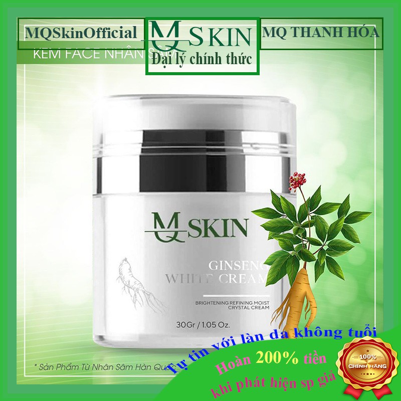 Kem Face nhân sâm MQ Skin ( Chính Hãng ) MQSkin kem dưỡng da làm trắng da tái tạo da thay da