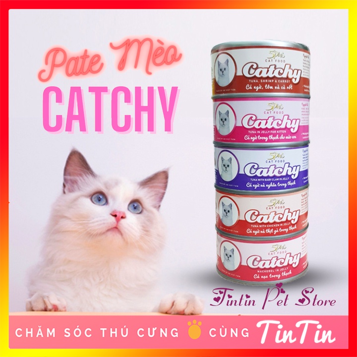 Pate Cho Mèo Catchy 5Plus Catchy 170g - Tintin Pet Store