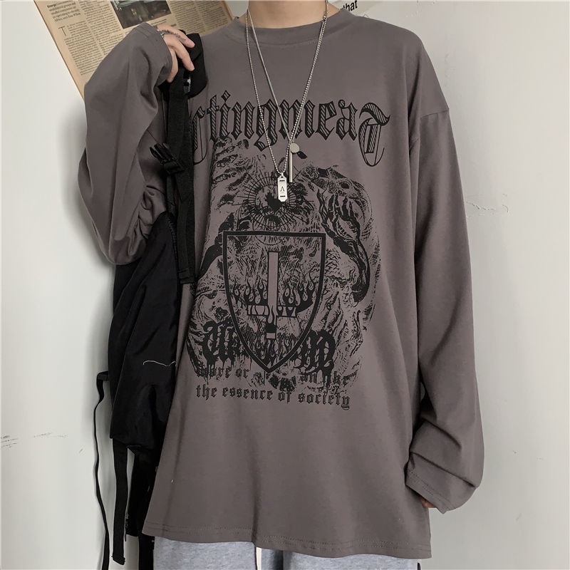 Áo Thun Tay Dài Phong Cách Hip Hop Thời Trang Hàn Quốc Mới