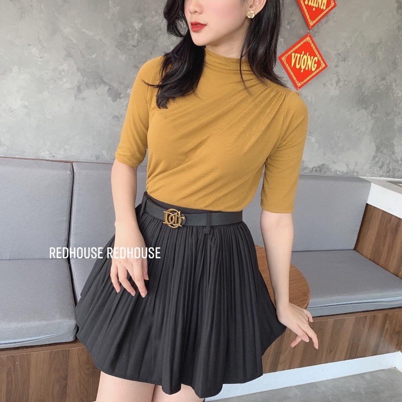 [2021 Hot] Chân váy ngắn ly nhăn kèm đai | BigBuy360 - bigbuy360.vn