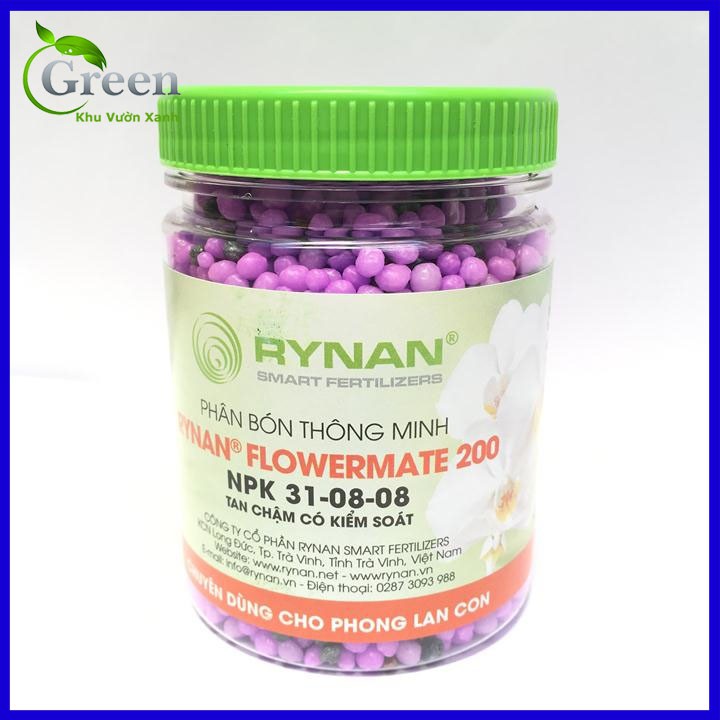 Phân Bón Thông Minh Chuyên Dùng Cho Phong Lan Con Rynan Flowermate 200 Lọ 150 Gam