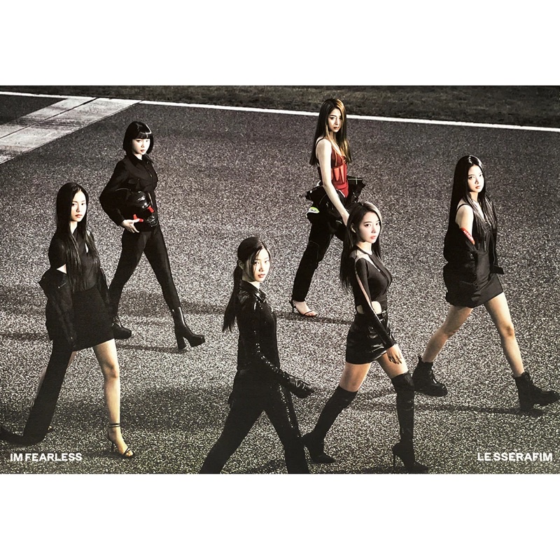 *Có-Sẵn* ẢNH POSTER LE SSERAFIM FEARLESS LESSERAFIM SAKURA KAZUHA CHAEWON EUNCHAE YUNJIN GARAM