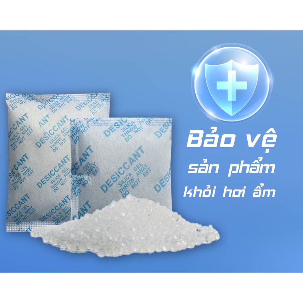 Gói Hút Ẩm đóng túi 100g loại 1/2/3/5/10/50/100g Silicagel - Hạt chống ẩm mốc, khử mùi.