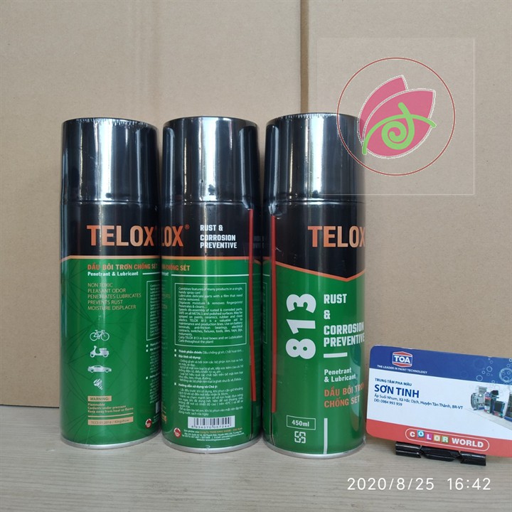 Dầu bôi trơn, chống rỉ sét Telox 813 (450ml)