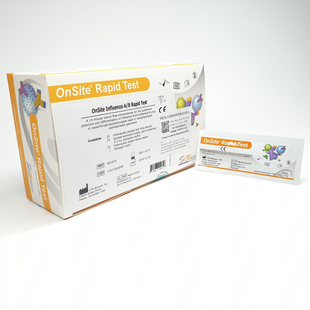 Test Cúm A/B Ctk OnSite Influenza