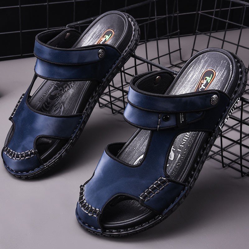 Dép Sandal YOZOH Bằng PU Chất Lượng Cao Cho Nam Size 38-44