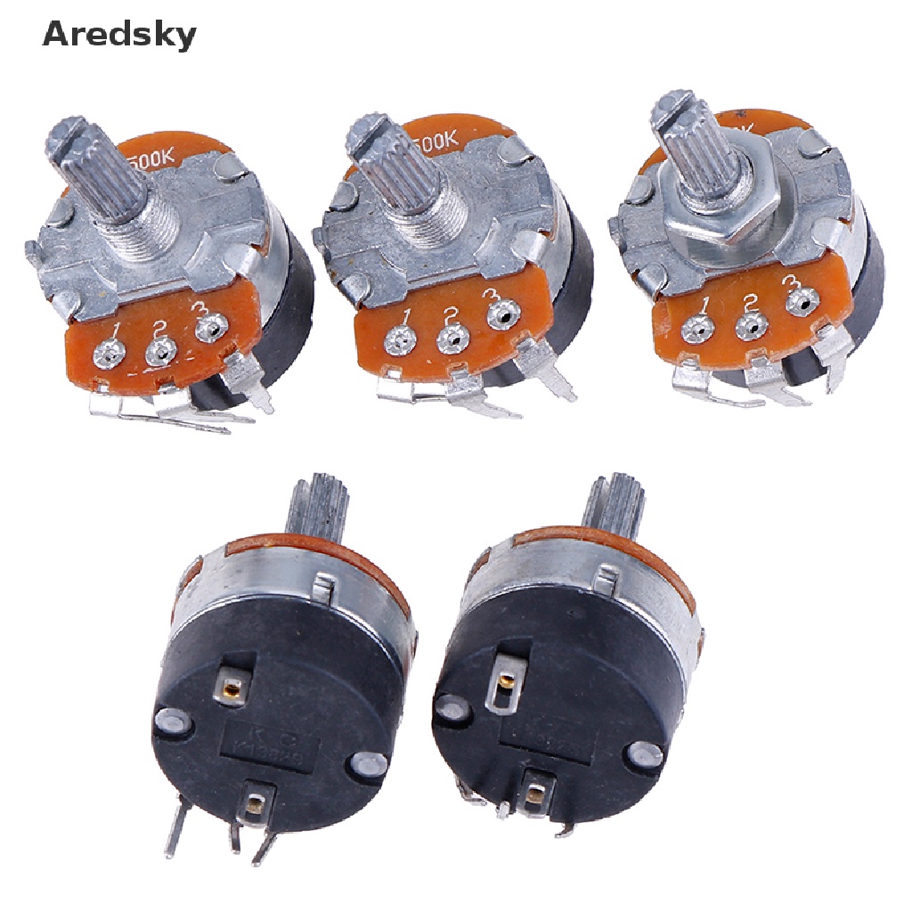 Set 5 Chiết Áp Tuyến Tính B500K WH138-4 Ohm Có Công Tắc