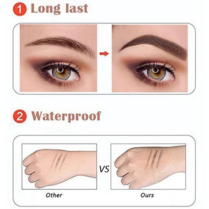 [Hàng mới về] Bút kẻ lông mày 4 ngòi phẩy sợi chống nước lâu trôi  | BigBuy360 - bigbuy360.vn