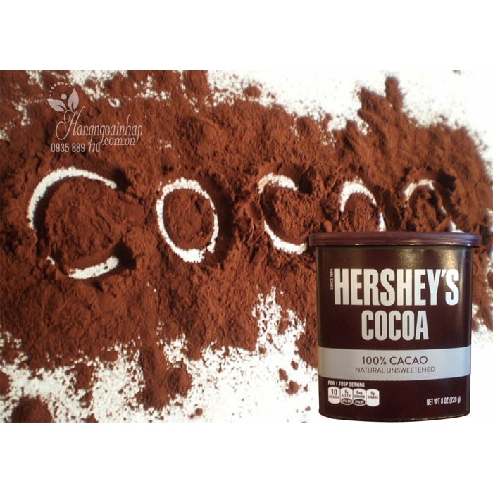 🌰☕️ Bột cacao nguyên chất, không đường Hershey’s Cocoa Natural Unsweetened 226g☕️