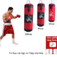 Bao cát đấm bốc boxing,tập võ 3 lớp siêu bền,boxing-giá rẻ vô địch-hà nội,Bao cát đấm bốc boxing loại treo