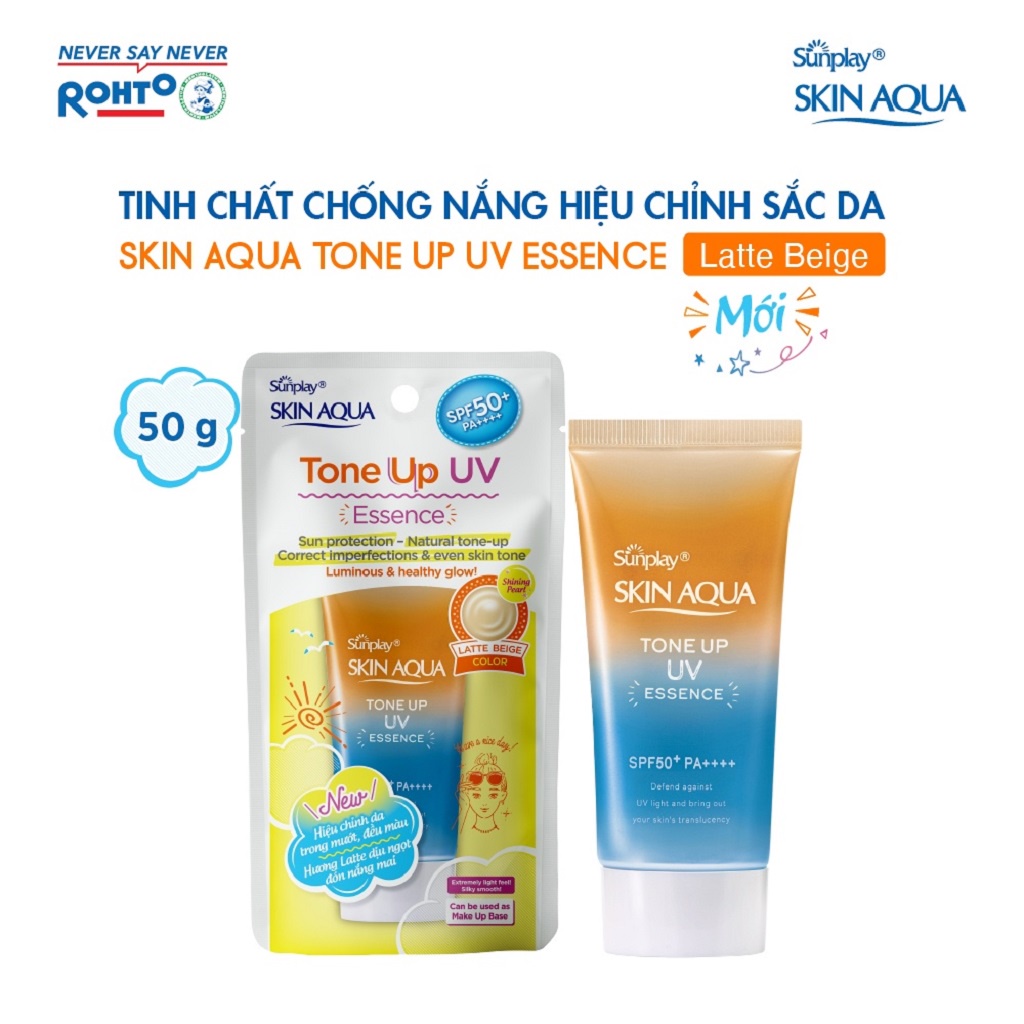 Tinh Chất Chống Nắng Hiệu Chỉnh Sắc Da Sunplay Skin Aqua Tone Up UV Essence SPF50+ PA++++ 50g – LATTE BEIGE