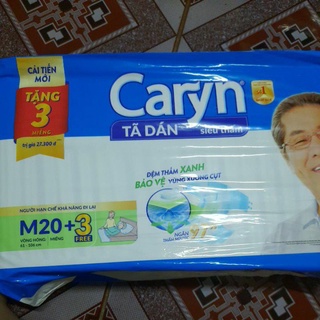 Tã Dán / Bỉm Người Già Siêu Thấm Caryn M20(tặng 3mieng)