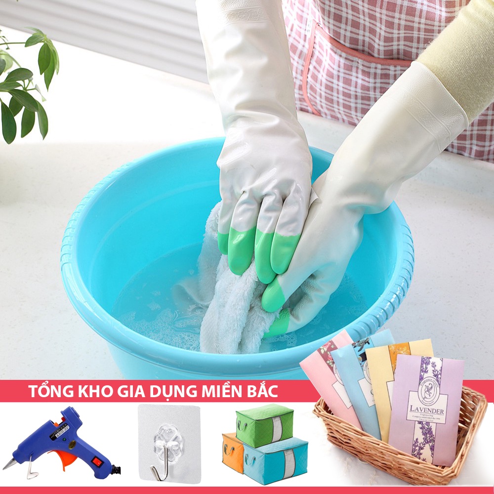 [Tổng Kho Sỉ] Găng Tay Rửa Bát Cao Su G3 - ĐẦU NGÓN TAY PHỦ 2 LỚP - Bao Tay Rửa Chén Nhà Bếp