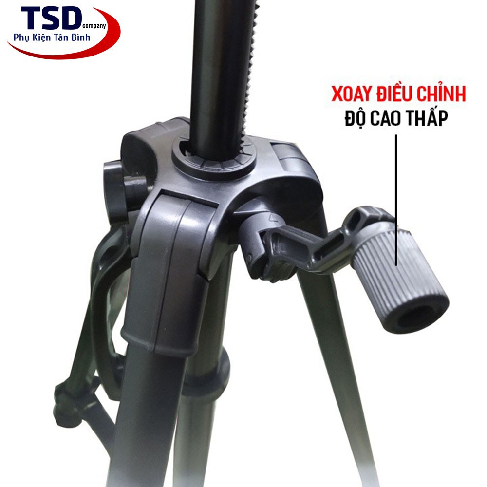 Combo Tripod 3 Chân 3366 Cho Điện Thoại, Máy Ảnh Tặng Kèm Remote & Kẹp | BigBuy360 - bigbuy360.vn