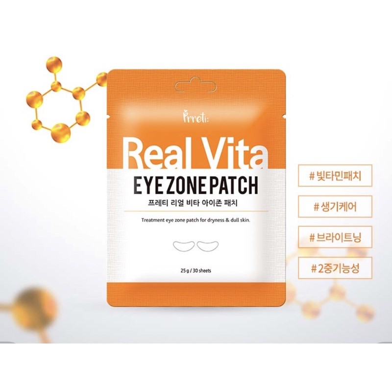 [1 gói 30 miếng] Mặt nạ mắt Prreti Real Vita Eyezone Patch | BigBuy360 - bigbuy360.vn
