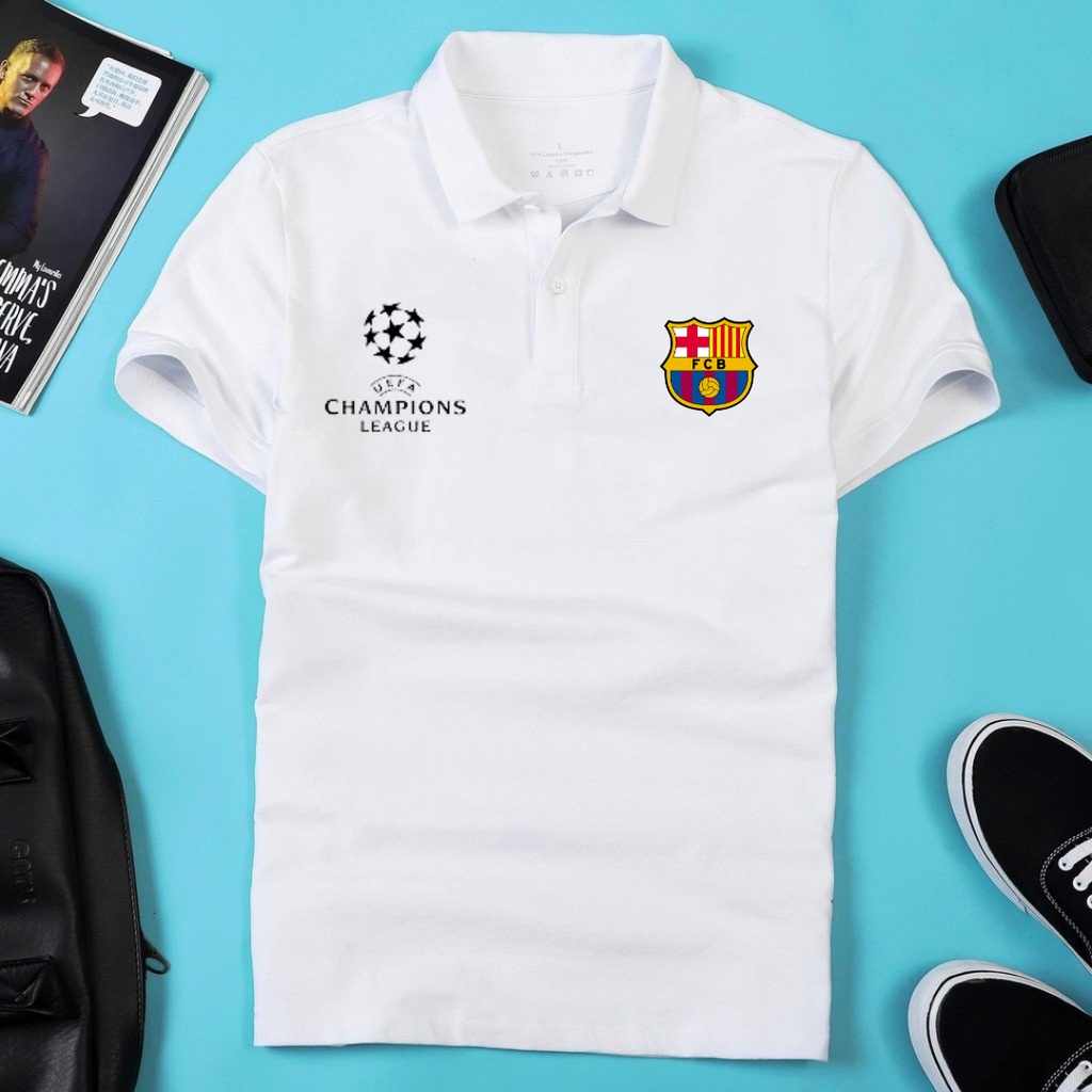 Áo thun áo polo barca áo thun clb đá bóng nam  đẹp  thời trang thể thao thời trang cao cấp  HÀNG LOẠI 1