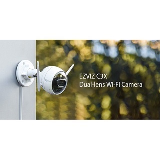 Bộ Camera Wifi Ip Không Dây Thông Minh Ngoài Trời EZVIZ C3X Full HD 1080 Ống Kính Kép Với Công Nghệ AI Tích Hợp.