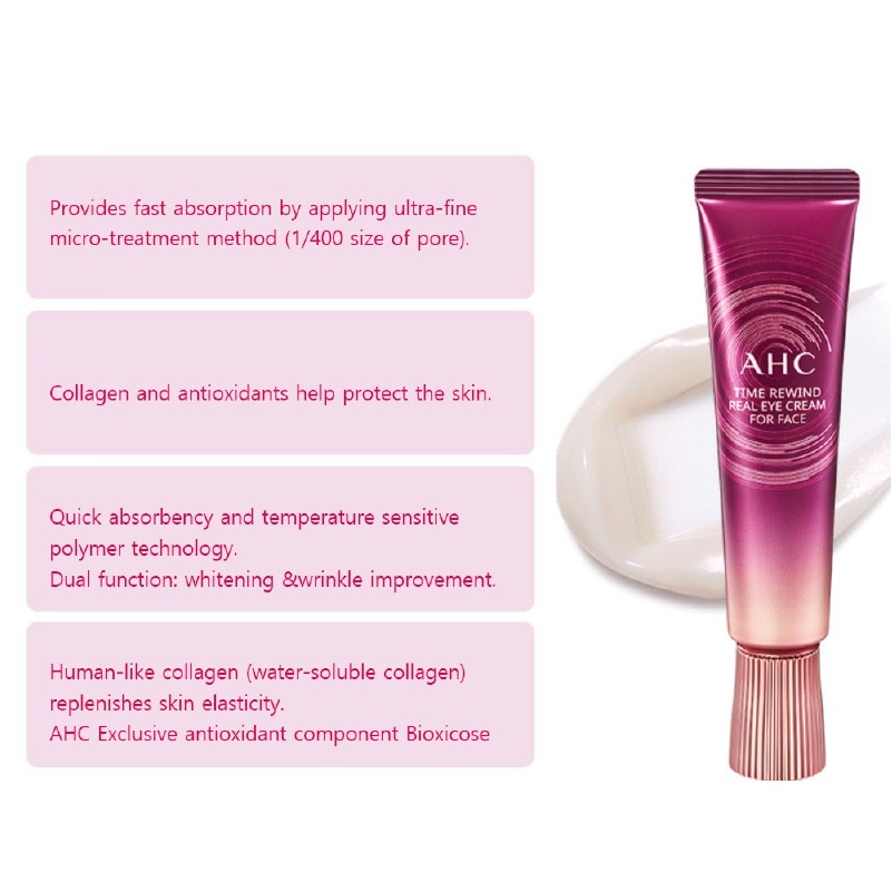 Kem Chống Nhăn và giảm Thâm Quầng Mắt AHC ULTIMATE REAL EYE CREAM | BigBuy360 - bigbuy360.vn