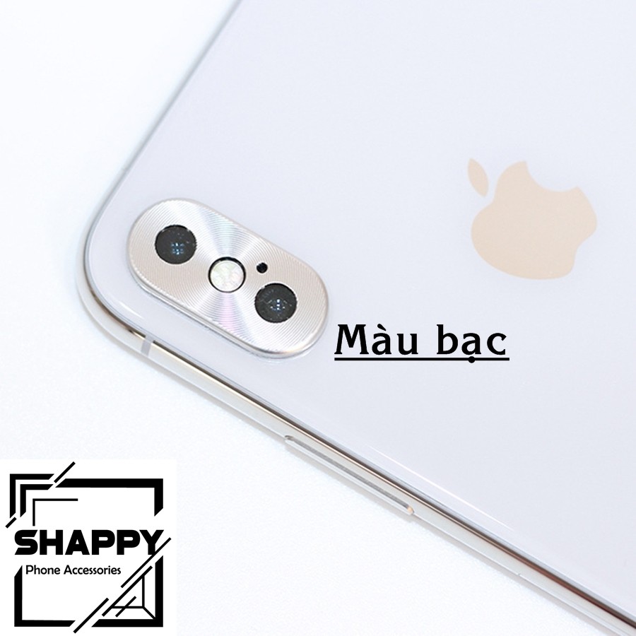 Viền Chụp Nhôm Camera Nguyên Khối IPhone X/XS/XsMax [Shappy Shop]