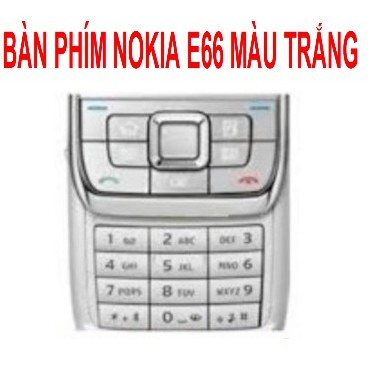 BÀN PHÍM NOKIA E66 MÀU TRẮNG
