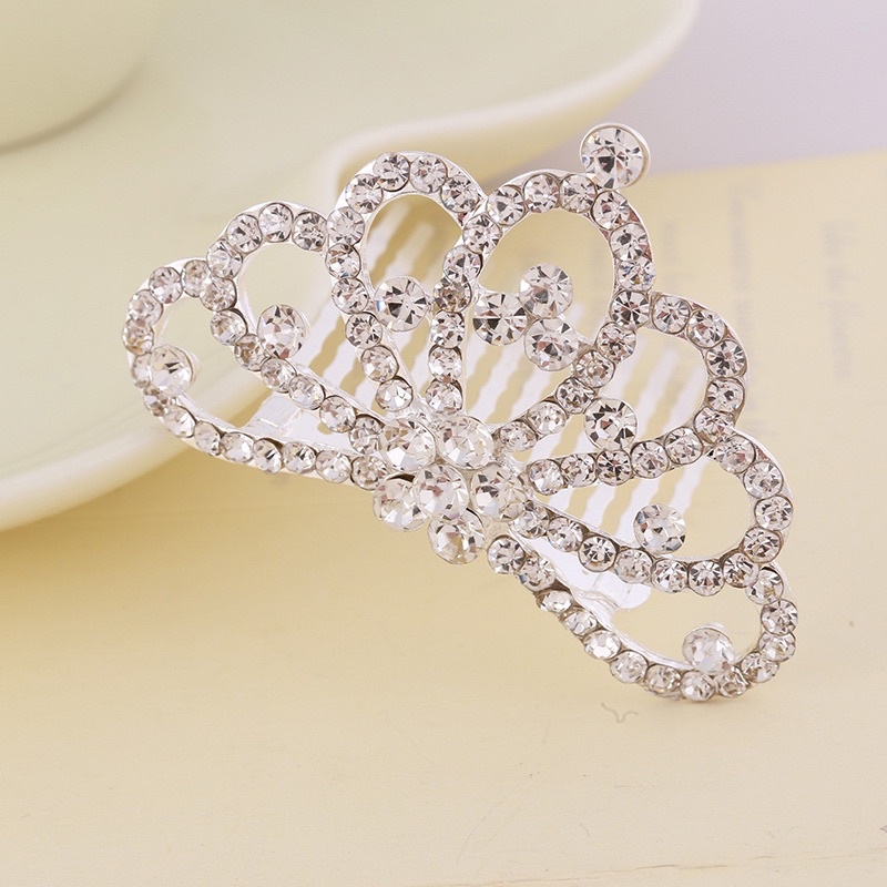 Vương Miện Cho Bé, vương miện cài tóc, đính đá lấp lánh siêu đáng yêu cho bé gái