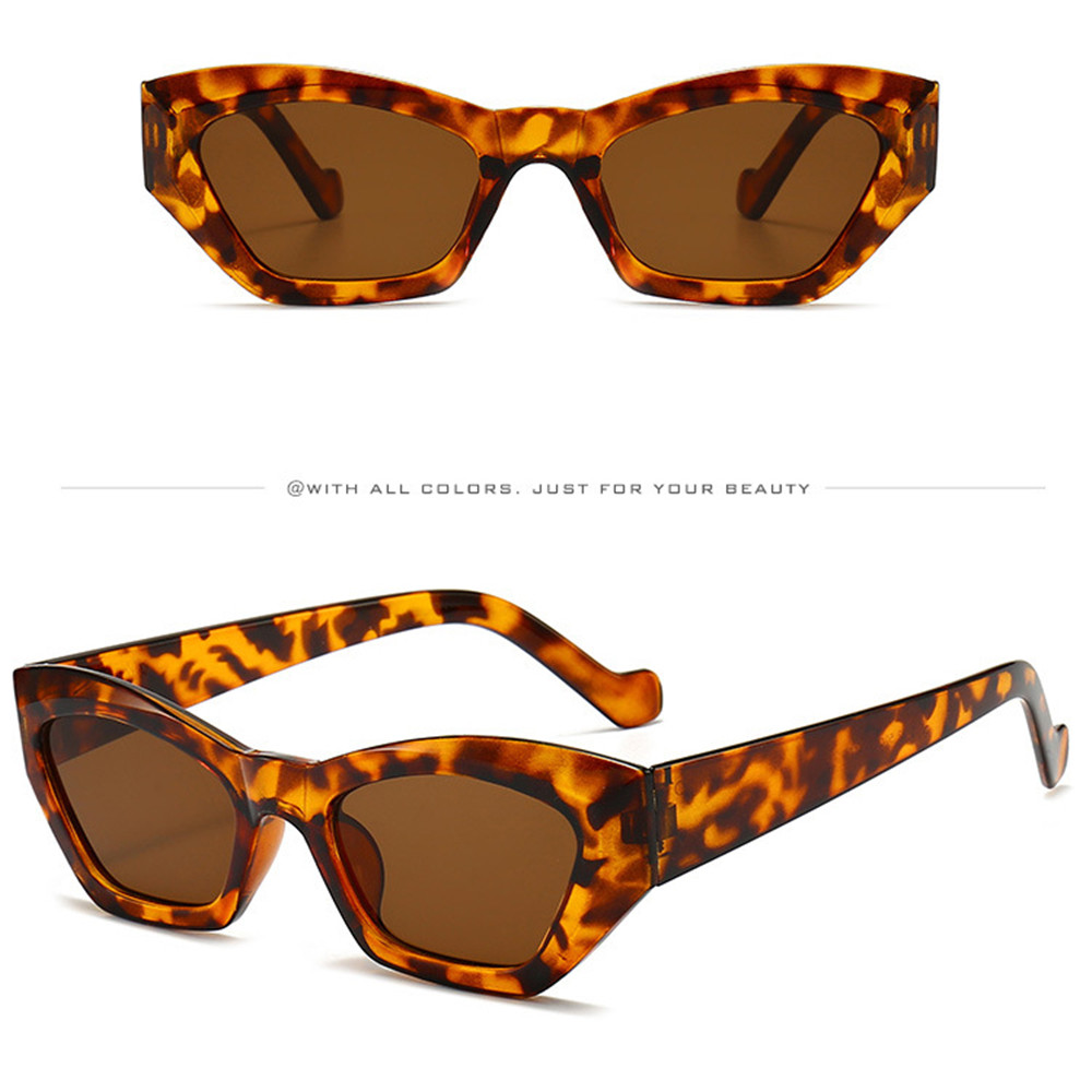 Kính mát mắt mèo thiết kế đơn giản màu thạch phong cách Hàn Quốc cho nam và nữ kính chữ v nhiều màu