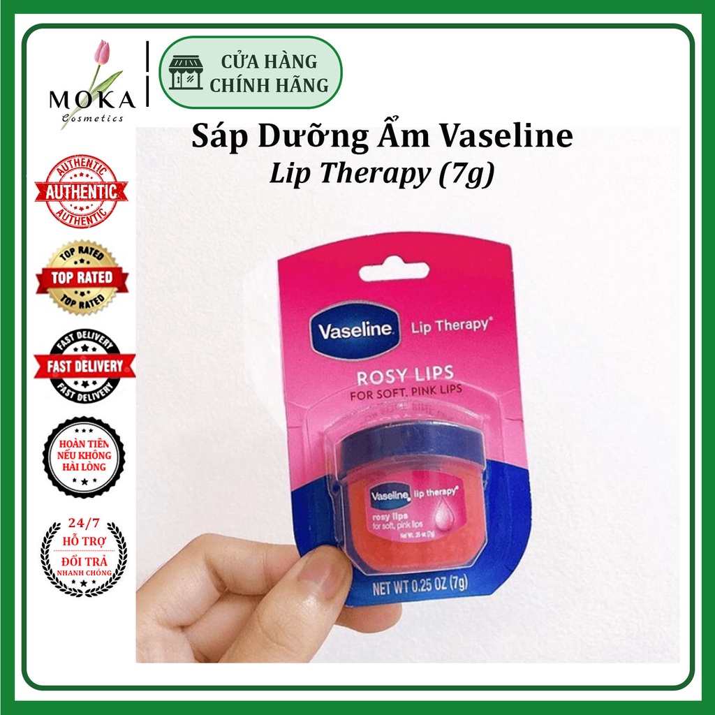 Son Dưỡng Môi Vaseline [FREE SHIP] Mềm Mịn Chống Thâm Môi (7g)