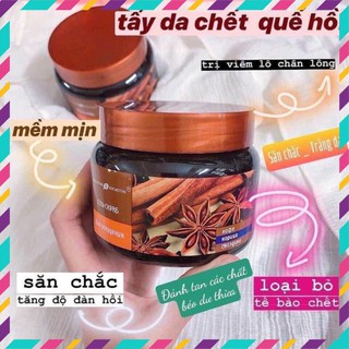 Tẩy da chết toàn thân , tẩy da chết body quế hồi và cafe nga 380ml