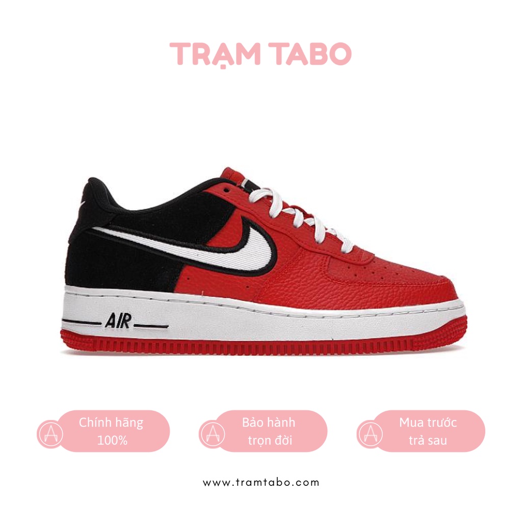 AV0743-600 - GIÀY NAM NIKE AIR FORCE 1 LV8 MYSTIC RED WHITE BLACK - MÀU ĐEN/ĐỎ/TRẮNG