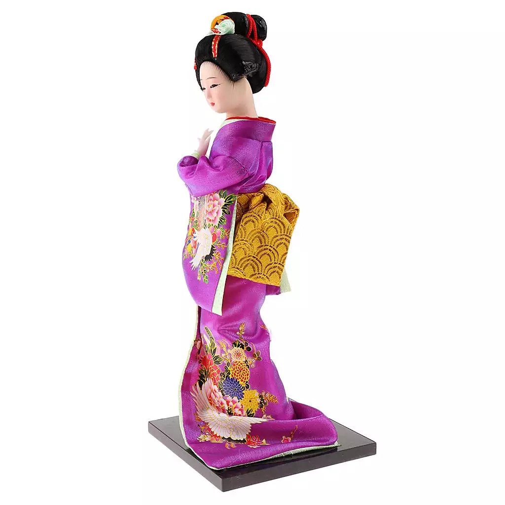 Búp Bê Kabuki Truyền Thống Nhật Bản Perfeclan, Đồ Trang Trí Nghệ Thuật Thủ Công 31Cm_123LIFEVN