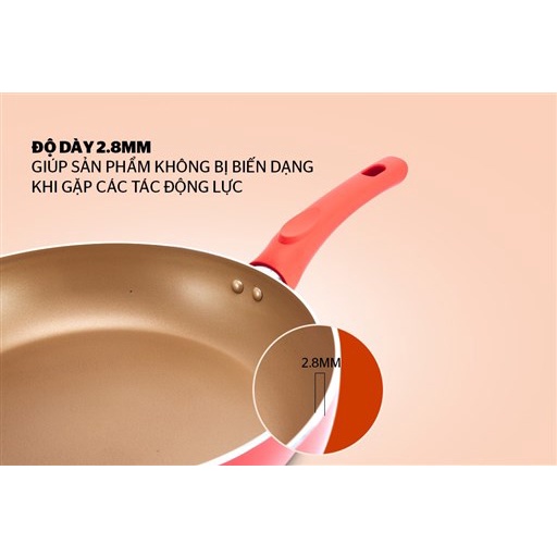 Chảo trơn sâu lòng SUNHOUSE MAMA đáy từ SFP26MA-size 26cm